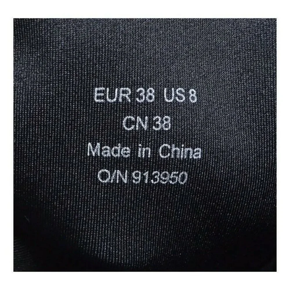 & Other Stories Black Thigh High Stretch Boots 38 New